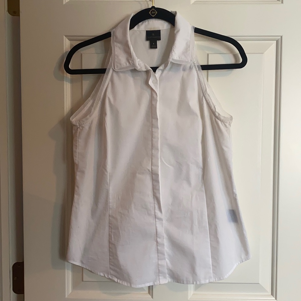 Worthington size small button down sleeveless top